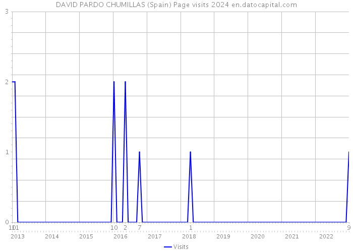 DAVID PARDO CHUMILLAS (Spain) Page visits 2024 
