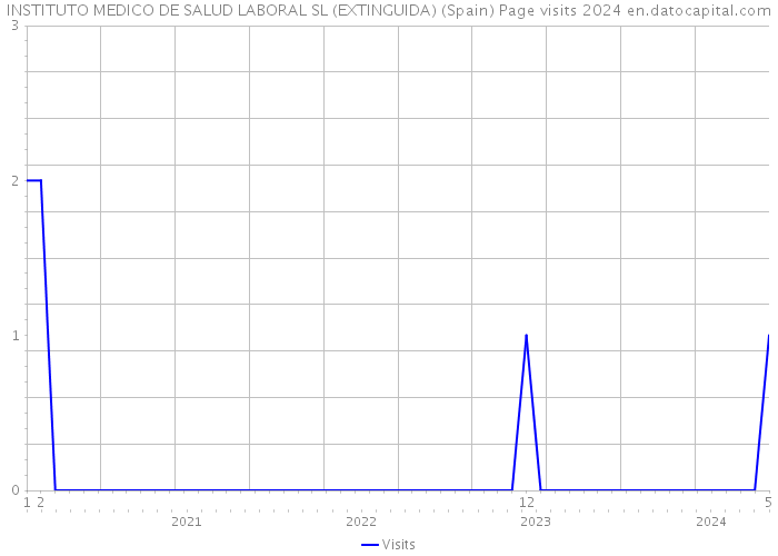 INSTITUTO MEDICO DE SALUD LABORAL SL (EXTINGUIDA) (Spain) Page visits 2024 