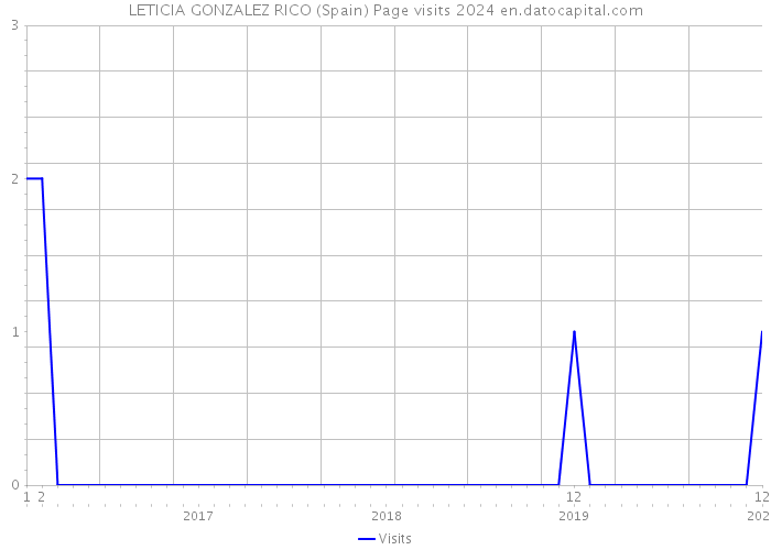 LETICIA GONZALEZ RICO (Spain) Page visits 2024 