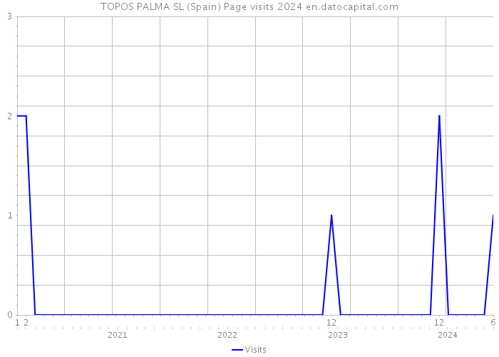 TOPOS PALMA SL (Spain) Page visits 2024 