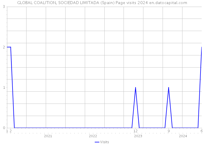 GLOBAL COALITION, SOCIEDAD LIMITADA (Spain) Page visits 2024 