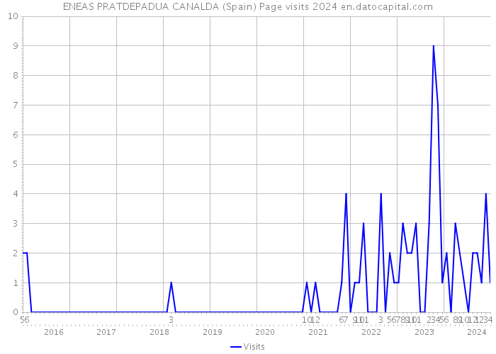 ENEAS PRATDEPADUA CANALDA (Spain) Page visits 2024 