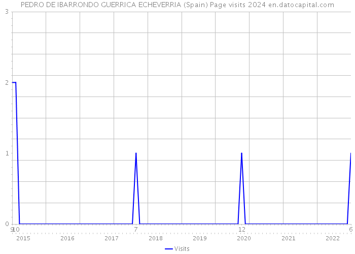 PEDRO DE IBARRONDO GUERRICA ECHEVERRIA (Spain) Page visits 2024 