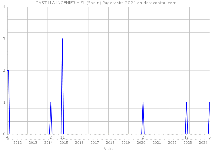CASTILLA INGENIERIA SL (Spain) Page visits 2024 