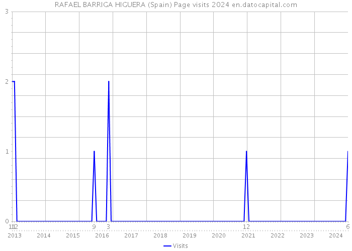 RAFAEL BARRIGA HIGUERA (Spain) Page visits 2024 