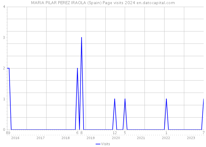 MARIA PILAR PEREZ IRAOLA (Spain) Page visits 2024 
