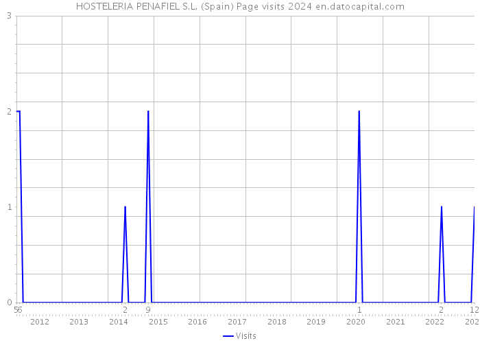 HOSTELERIA PENAFIEL S.L. (Spain) Page visits 2024 