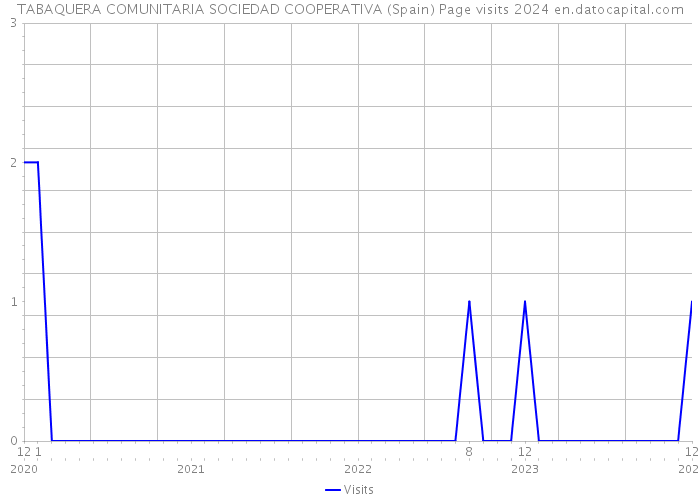 TABAQUERA COMUNITARIA SOCIEDAD COOPERATIVA (Spain) Page visits 2024 