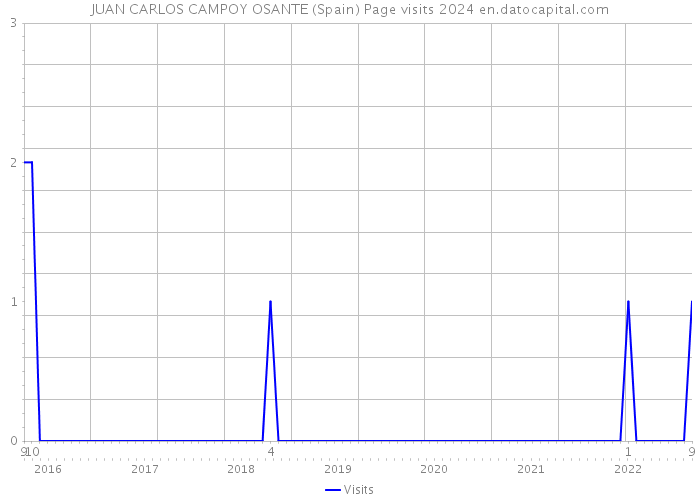 JUAN CARLOS CAMPOY OSANTE (Spain) Page visits 2024 
