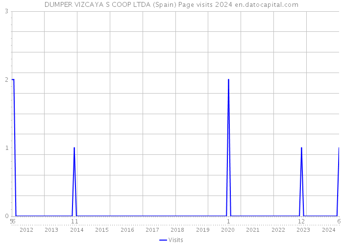 DUMPER VIZCAYA S COOP LTDA (Spain) Page visits 2024 