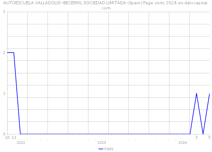 AUTOESCUELA VALLADOLID-BECERRIL SOCIEDAD LIMITADA (Spain) Page visits 2024 