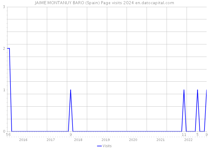 JAIME MONTANUY BARO (Spain) Page visits 2024 