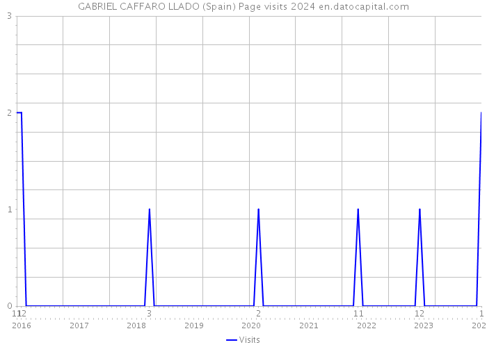 GABRIEL CAFFARO LLADO (Spain) Page visits 2024 