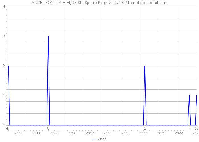 ANGEL BONILLA E HIJOS SL (Spain) Page visits 2024 