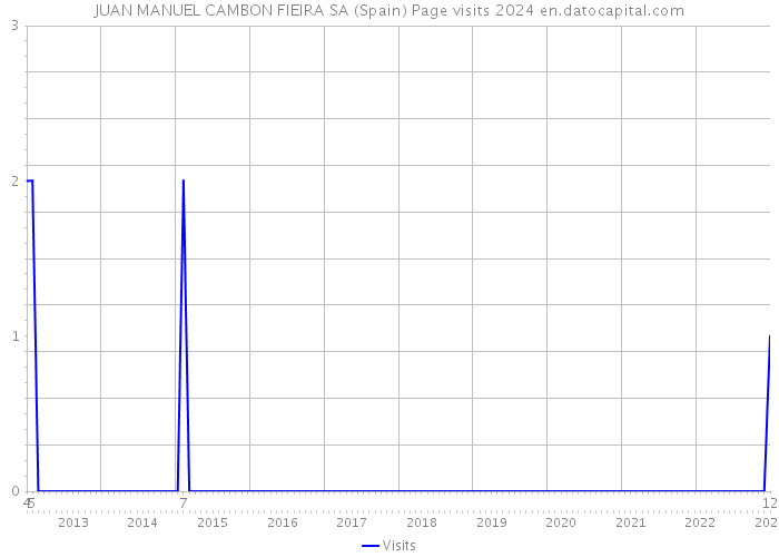 JUAN MANUEL CAMBON FIEIRA SA (Spain) Page visits 2024 