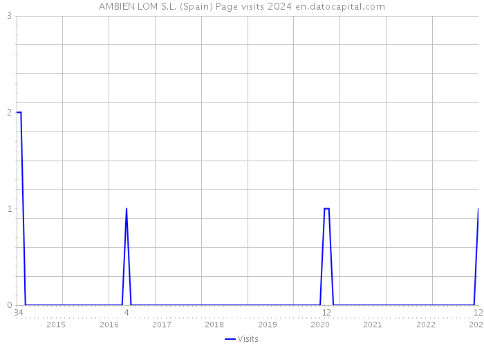 AMBIEN LOM S.L. (Spain) Page visits 2024 