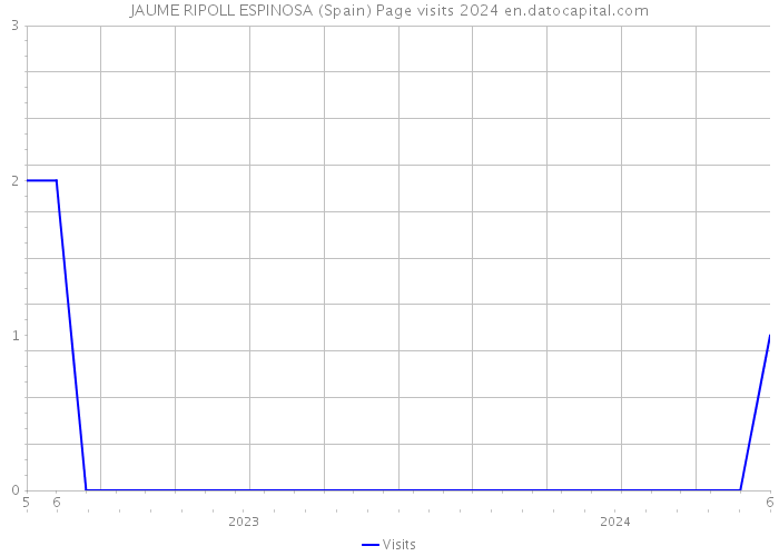 JAUME RIPOLL ESPINOSA (Spain) Page visits 2024 