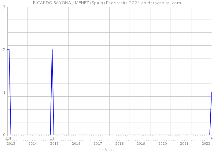 RICARDO BAYONA JIMENEZ (Spain) Page visits 2024 