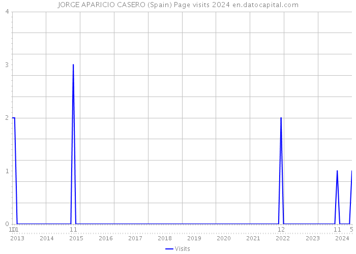 JORGE APARICIO CASERO (Spain) Page visits 2024 