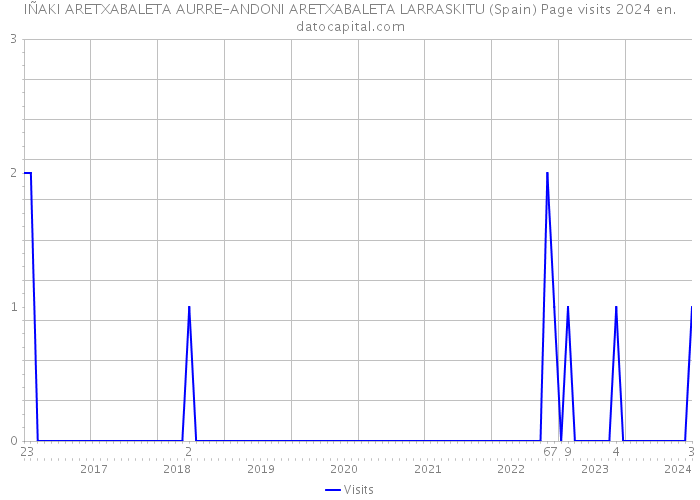 IÑAKI ARETXABALETA AURRE-ANDONI ARETXABALETA LARRASKITU (Spain) Page visits 2024 