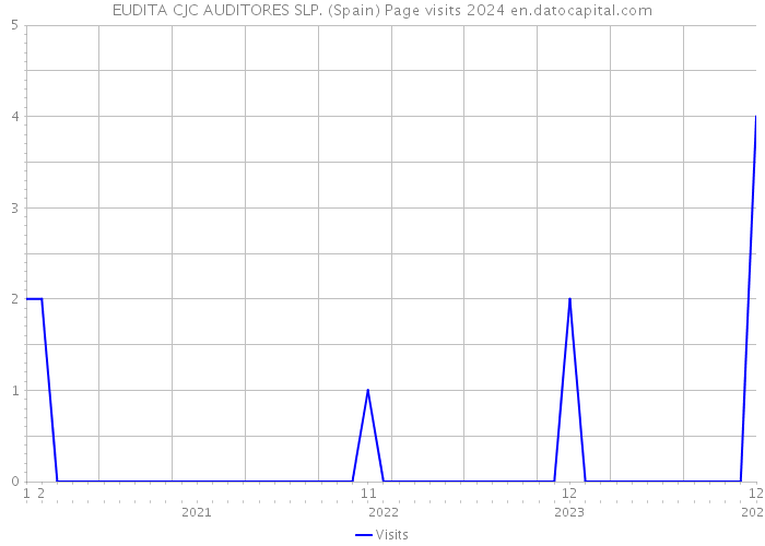 EUDITA CJC AUDITORES SLP. (Spain) Page visits 2024 