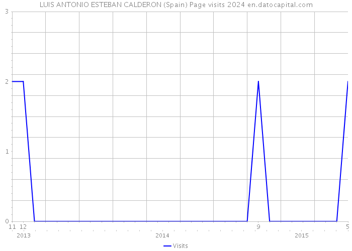 LUIS ANTONIO ESTEBAN CALDERON (Spain) Page visits 2024 