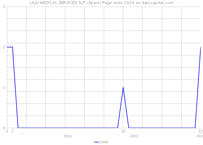 LAJU MEDICAL SERVICES SLP. (Spain) Page visits 2024 