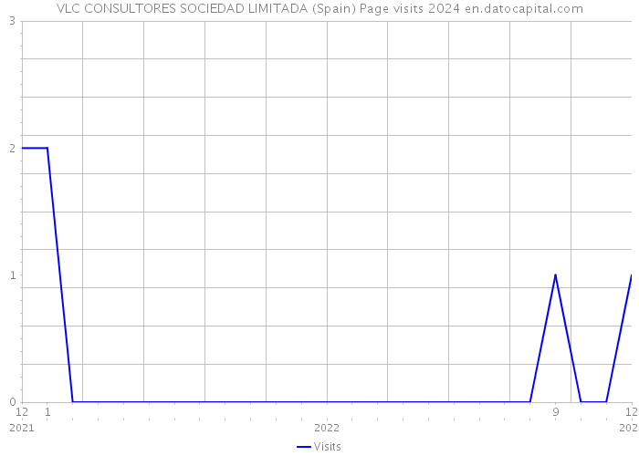 VLC CONSULTORES SOCIEDAD LIMITADA (Spain) Page visits 2024 