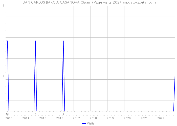 JUAN CARLOS BARCIA CASANOVA (Spain) Page visits 2024 