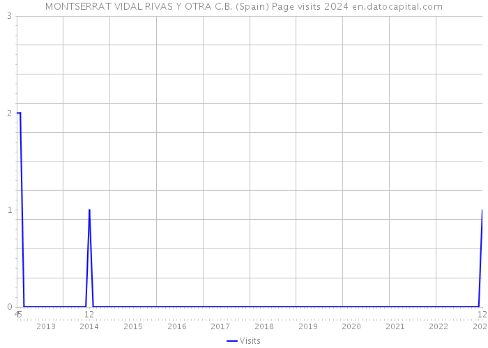 MONTSERRAT VIDAL RIVAS Y OTRA C.B. (Spain) Page visits 2024 