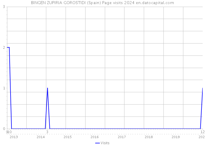 BINGEN ZUPIRIA GOROSTIDI (Spain) Page visits 2024 