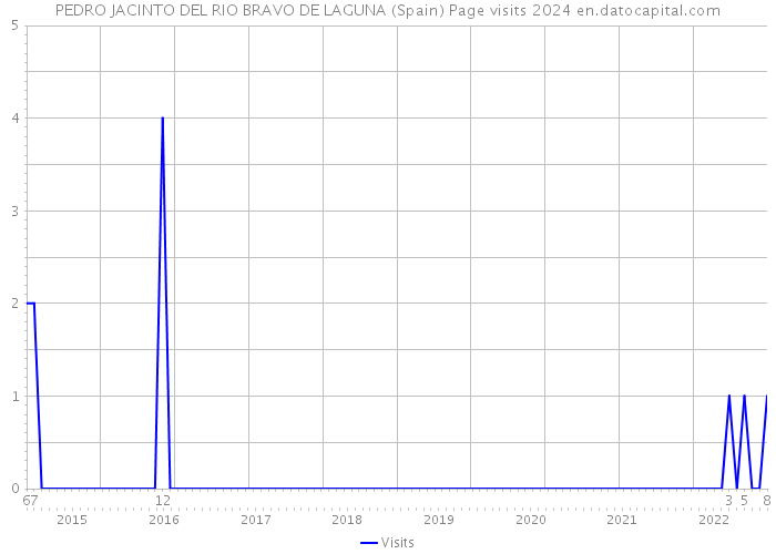 PEDRO JACINTO DEL RIO BRAVO DE LAGUNA (Spain) Page visits 2024 