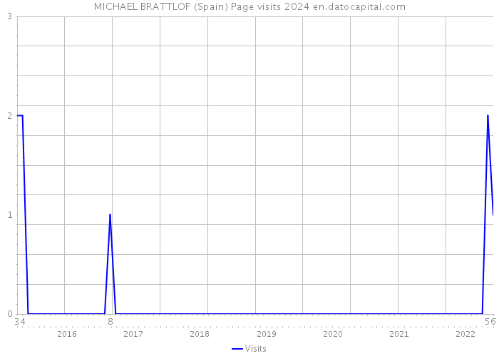 MICHAEL BRATTLOF (Spain) Page visits 2024 