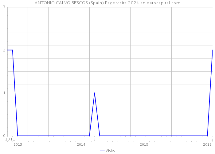 ANTONIO CALVO BESCOS (Spain) Page visits 2024 