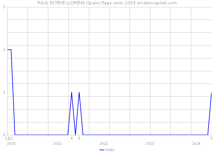 RAUL ESTEVE LLORENS (Spain) Page visits 2024 