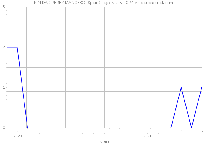 TRINIDAD PEREZ MANCEBO (Spain) Page visits 2024 