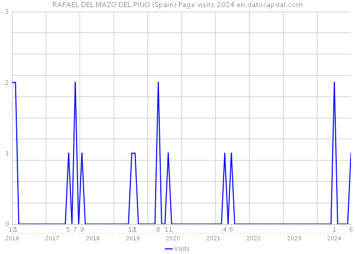 RAFAEL DEL MAZO DEL PINO (Spain) Page visits 2024 