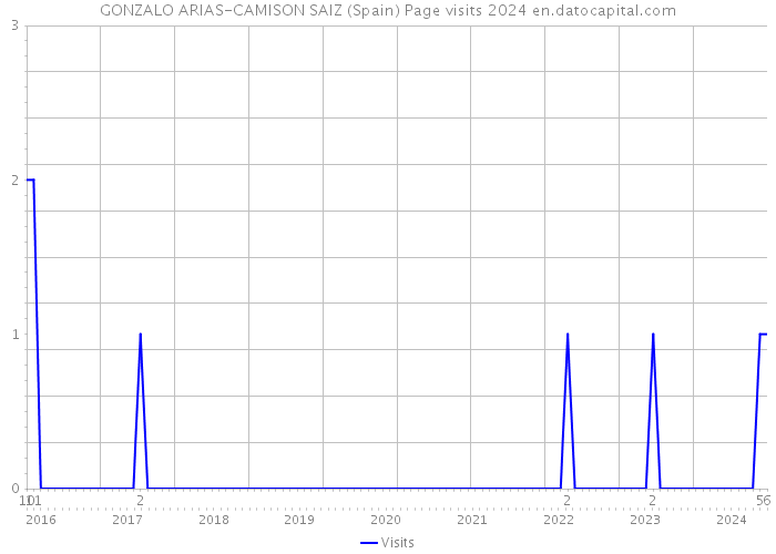 GONZALO ARIAS-CAMISON SAIZ (Spain) Page visits 2024 