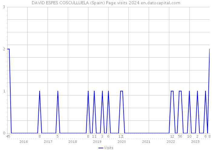 DAVID ESPES COSCULLUELA (Spain) Page visits 2024 