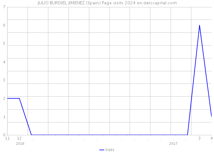 JULIO BURDIEL JIMENEZ (Spain) Page visits 2024 