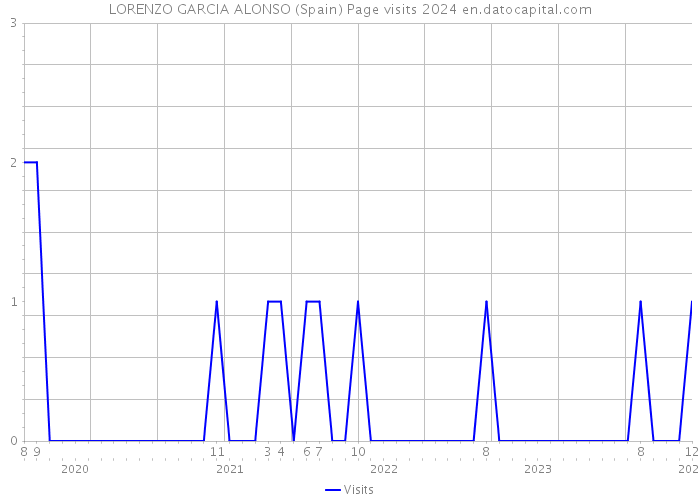 LORENZO GARCIA ALONSO (Spain) Page visits 2024 