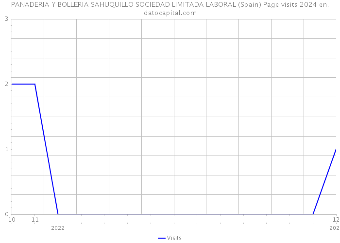 PANADERIA Y BOLLERIA SAHUQUILLO SOCIEDAD LIMITADA LABORAL (Spain) Page visits 2024 