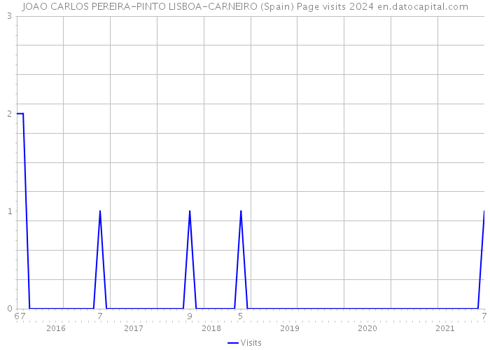 JOAO CARLOS PEREIRA-PINTO LISBOA-CARNEIRO (Spain) Page visits 2024 