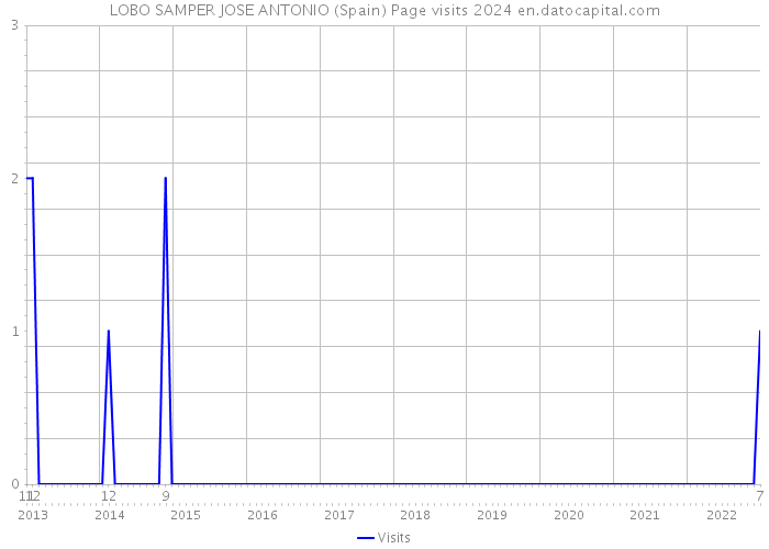 LOBO SAMPER JOSE ANTONIO (Spain) Page visits 2024 