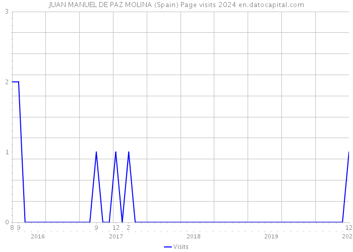 JUAN MANUEL DE PAZ MOLINA (Spain) Page visits 2024 