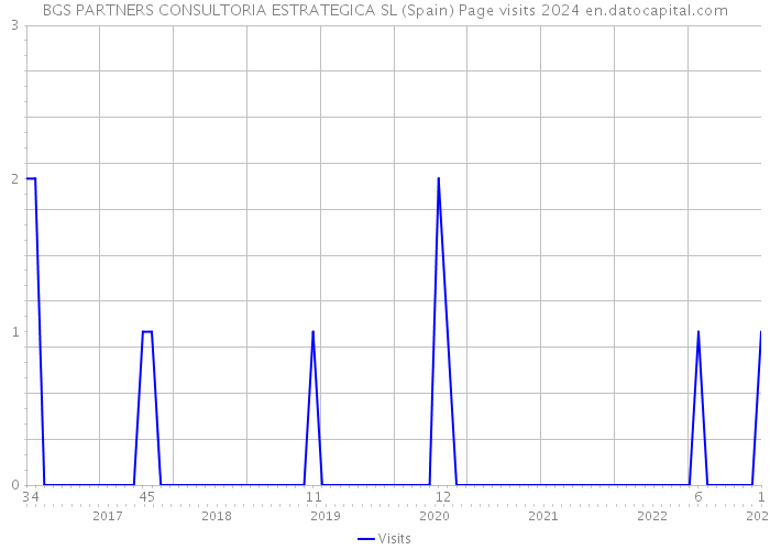 BGS PARTNERS CONSULTORIA ESTRATEGICA SL (Spain) Page visits 2024 