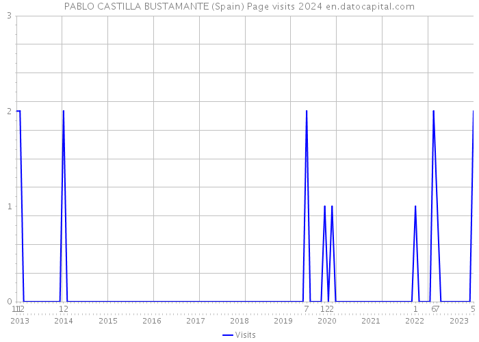 PABLO CASTILLA BUSTAMANTE (Spain) Page visits 2024 