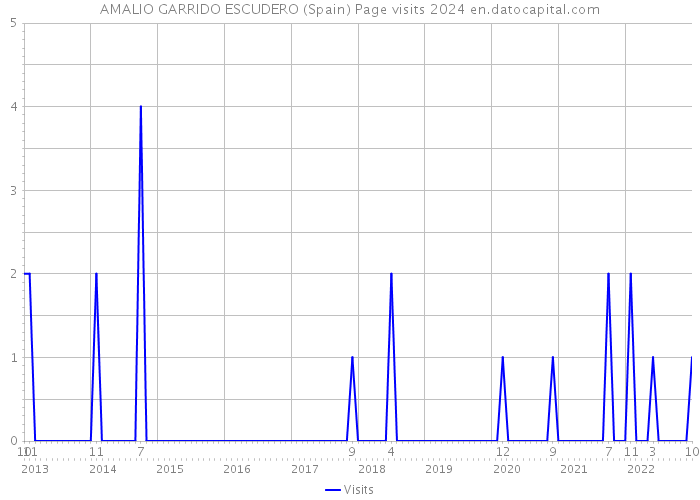 AMALIO GARRIDO ESCUDERO (Spain) Page visits 2024 