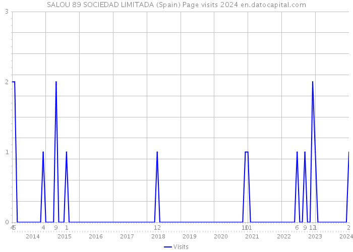 SALOU 89 SOCIEDAD LIMITADA (Spain) Page visits 2024 
