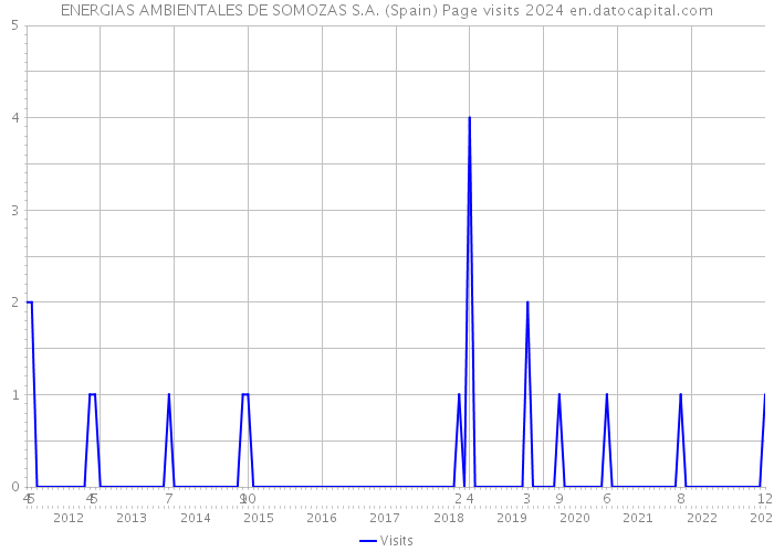 ENERGIAS AMBIENTALES DE SOMOZAS S.A. (Spain) Page visits 2024 
